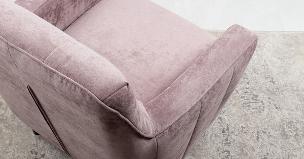 Кресло для отдыха Арно ТК 567 велюр Лаки 17 (пепел розы)