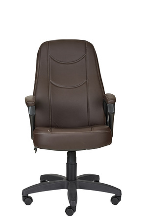 Кресло на колесах Амиго 511 ультра кожзам коричневый крестовина пластик, подлокотники с мягкими накладками,механизм качания
