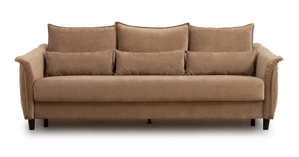 Диван-кровать прямой Берта ТД 772 велюр Mirage otter коричневый