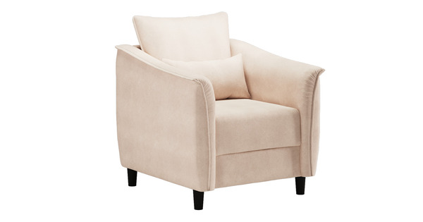 Кресло для отдыха Берта ТК 771 велюр Mirage semolina молочный