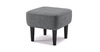 Пуф Дакота ТП 586 велюр Vendetta 11 графитовый серый