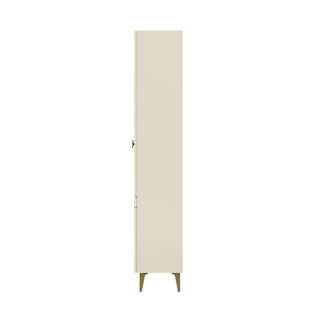 Гостиная Марион композиция 2 слоновая кость С341 PE, слоновая кость 6898 ПВХ, белый PE шагрень (собирается на любую сторону)