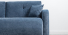 Диван-кровать прямой Марсель ТД 702 велюр Aura 24 синий