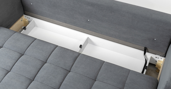 Диван-кровать прямой Невада ТД 571 велюр Vendetta 11 графитовый серый