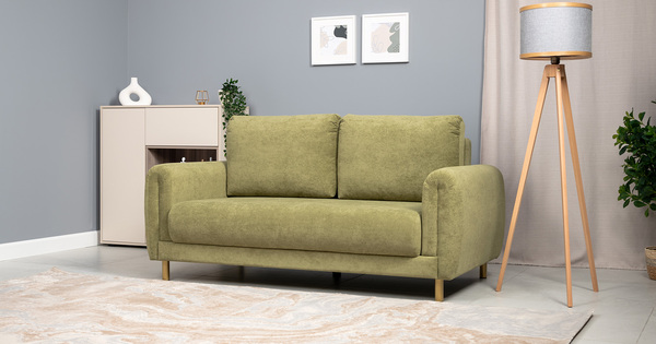 Диван-кровать прямой Оникс ТД 206 велюр Ocean 013 зеленый