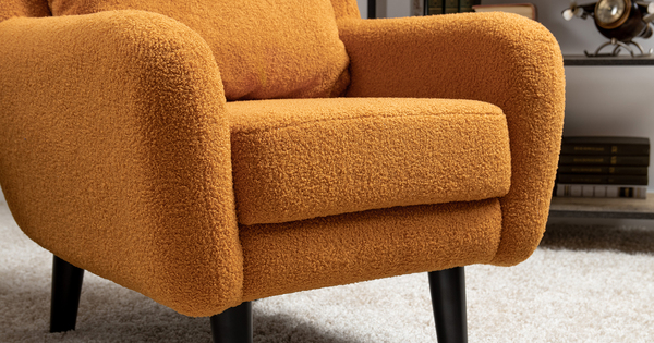 Кресло для отдыха Шон ТК 272 велюр Romeo 05 оранжевый