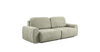 Диван-кровать прямой Тэдди 1503 композиция 1, букле Pique 007 оливковый, модульная система