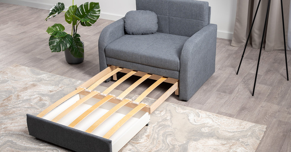 Кресло-кровать Тео (85) ТК 909 велюр Danco 995 серый