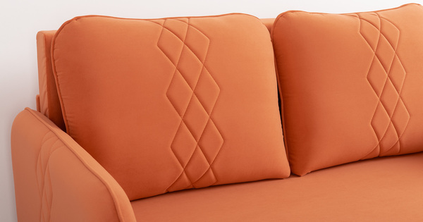 Диван-кровать прямой Юта (120) ТД 523 велюр Вивальди 31 медный